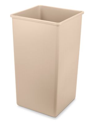 Rubbermaid® Office Trash Can - 10 Gallon, Beige S-13527BE - Uline