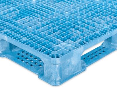 Rackable Plastic Pallet - 48 x 40, Blue