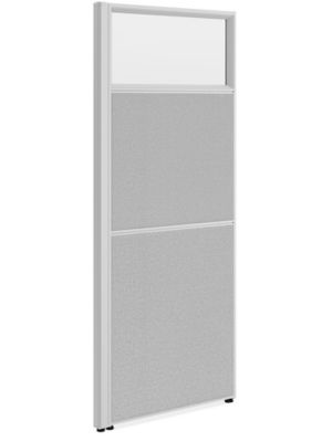 Single End Panel with Window for Downtown Privacy Workstations - 24 x 62" H-12168