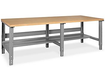Industrial Packing Table - 96 x 36", Maple Top with Square Edge H-1222-SMAP