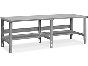 H-1222-STEEL – Table d'emballage industrielle – 96 x 36 po, surface en acier