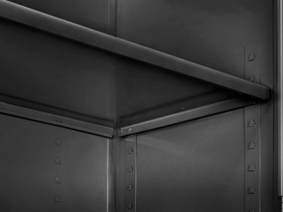 Heavy Duty Storage Cabinet - 36 x 24 x 78, Unassembled, Black H-1223BL -  Uline