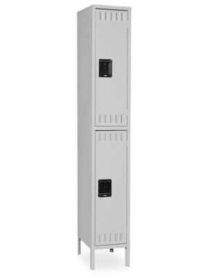  Uline Industrial Lockers - Double Tier, 1 Wide, Unassembled, 12" Wide, 18" Deep