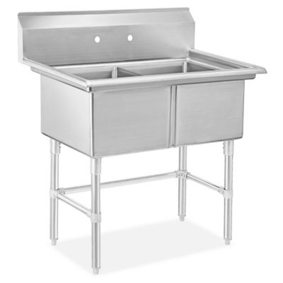 Stainless Steel Utility Sink - 2-Bowl H-12260