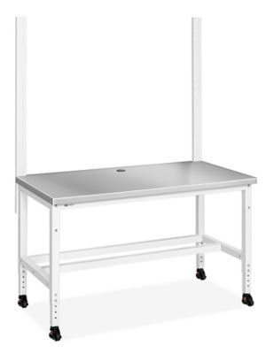 Lab Workstation Starter Table - 60 x 30", Stainless Steel Top H-12267-SS