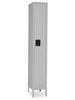 Uline Industrial Lockers - Single Tier, 1 Wide, Unassembled, 12" Wide, 18" Deep