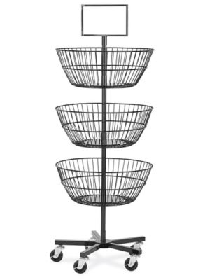 Tiered Wire Basket Stand - Round H-12305