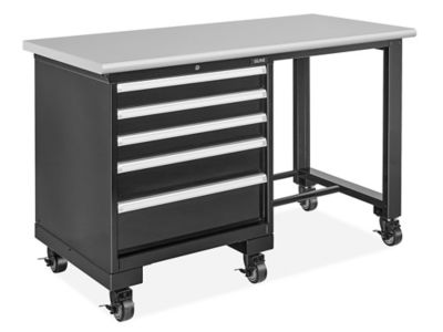 Mobile Modular Drawer Workbench - 60 x 30", Laminate Top H-12309-LAM