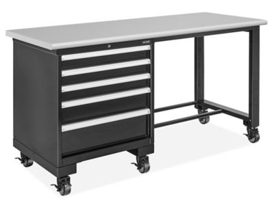 Mobile Modular Drawer Workbench - 72 x 30", Laminate Top H-12310-LAM