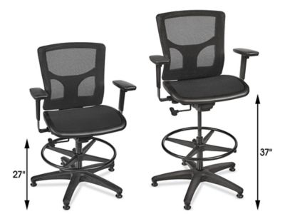 All-Mesh Work Stool H-12318 - ULINE