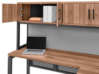 Metro Office L-Desk with Hutch - 72 x 72