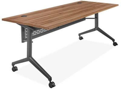 Metro Mobile Training Table - 72 x 30", Walnut H-12343