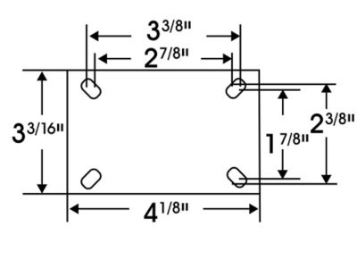 Polypropylene Caster for Steel Drum Dolly