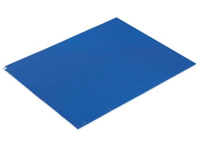 Carpeted Gym Floor Sticky Mats - 60-Sheet Pad for 26.5 x 63.5 Mat