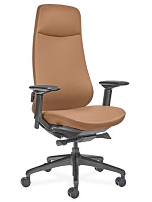 Metro Leather Chair - High-Back, Brown H-12459BR