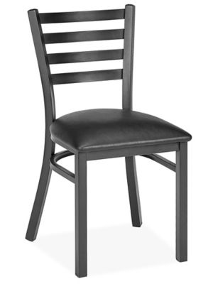 Café Chairs - Black/Black H-12471BL-BL