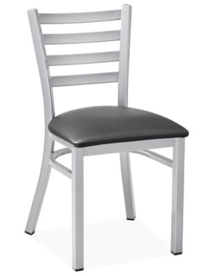 Café Chairs - Silver/Black H-12471SL-BL