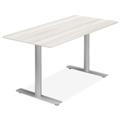 Deluxe Café Table - 60 x 30", White Wood H-12478W