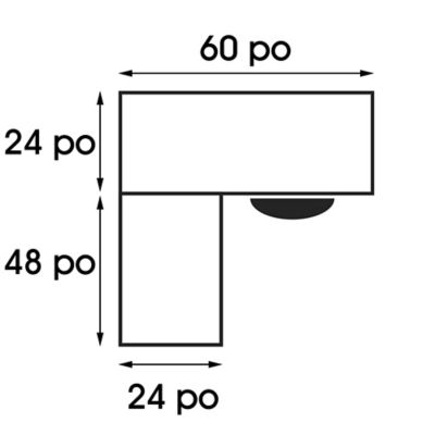 Bureau en L Downtown