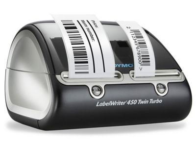 Dymo LabelWriter 450 Duo Direct Thermal Printer - Monochrome - Label Print  - USB - Platinum