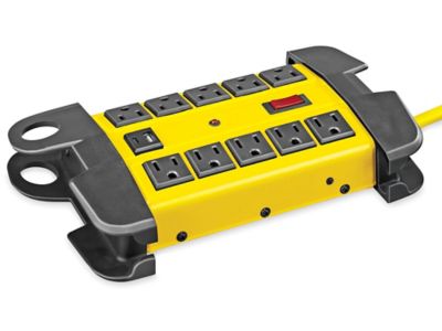 Industrial Surge Protector with USB - 10 Outlet, 6' Cord H-12706