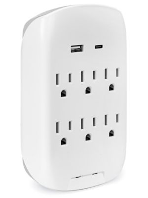 Office Wall Outlet Adapter - Surge/USB H-12712