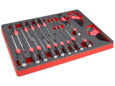 Uline Loaded Toolbox Foam - Screwdriver Set H-12739