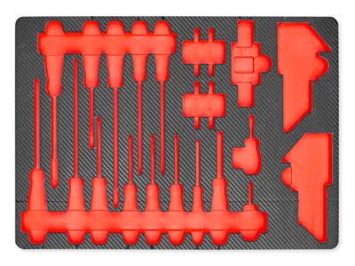 Uline Loaded Toolbox Foam - Screwdriver Set H-12739 - ULINE
