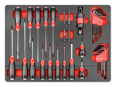 Uline Loaded Toolbox Foam - Screwdriver Set H-12739 - ULINE