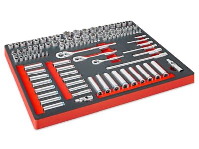 Uline Loaded Toolbox Foam - Socket Set H-12742