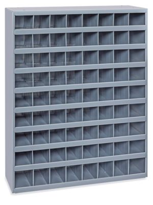Welded Pigeonhole Parts Organizer - 72 Compartments H-12757 - ULINE
