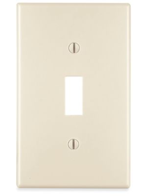 Hubbell&reg; Wall Plate - Toggle Switch, 1-Gang, Light Almond H-12855A