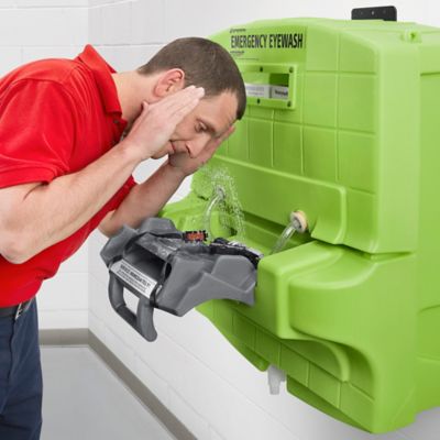 Honeywell Emergency Eyewash Station Stand, Black