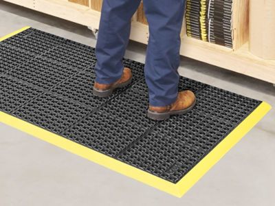 3x5 Anti-Fatigue Matting Caution Yellow