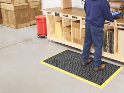 3x5 Anti-Fatigue Matting Caution Yellow