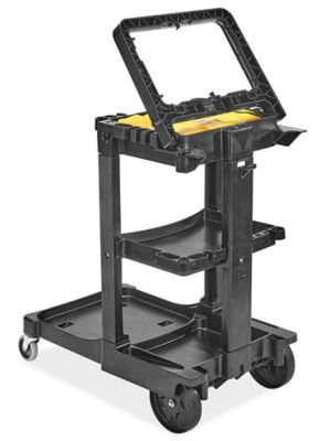 Rubbermaid 6181 Locking Janitor Cart Cabinet - Pour Chariot 6173 - Noir