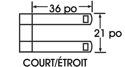 Dimensions du transpalette