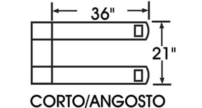 Pallet Truck Dimensiones del Patín Hidráulico
