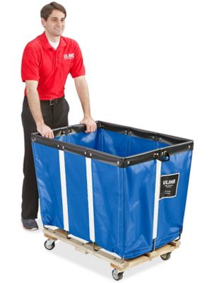 Vinyl Basket Truck - 12 Bushel, Blue H-1373BLU