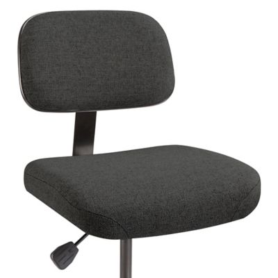 Fabric Work Stool - Black H-1376BL - ULINE
