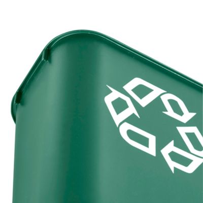 Rubbermaid® Office Recycling Container - 7 Gallon, Green H-1384G