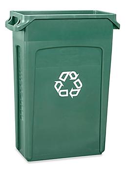 Rubbermaid&reg; Slim Jim&reg; Recycling Container - 23 Gallon, Green H-1385G