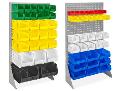 ゆん Single Sided Floor Rack Bin Organizer - 36 x 66