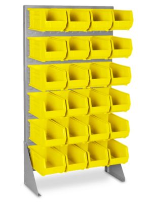 Series 200A Mobile Bin Storage Units with Yellow Bins