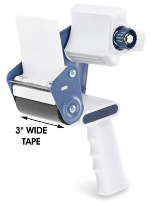 ULINE 2-Inch Tape Combo, Hand-Held Industrial Side Loading Tape Dispenser with 2 x 55yds Packing Tape Roll, H-157 Plus 2 Rolls of Clear S-14564 Tape