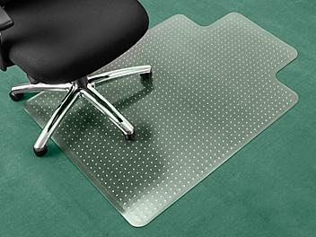 Carpet Chair Mat with Lip - 36 x 48", Clear H-1460