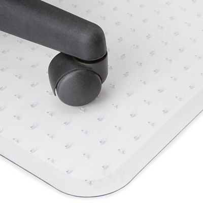  SSLine Tapete de plástico de PVC para silla de 36 x 48  pulgadas, tapete antideslizante para silla de escritorio de oficina, tapete para  silla con bordes para alfombras de pelo bajo