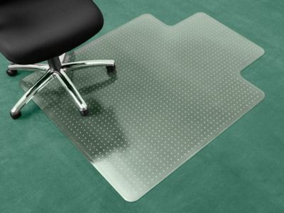 Chair mat with 2024 lip for carpet