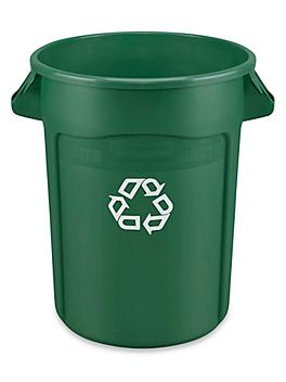 Rubbermaid&reg; Brute&reg; Recycling Container - 32 Gallon, Green H-1478G