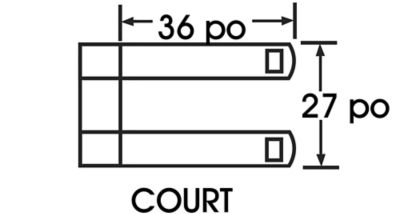 Dimensions du transpalette